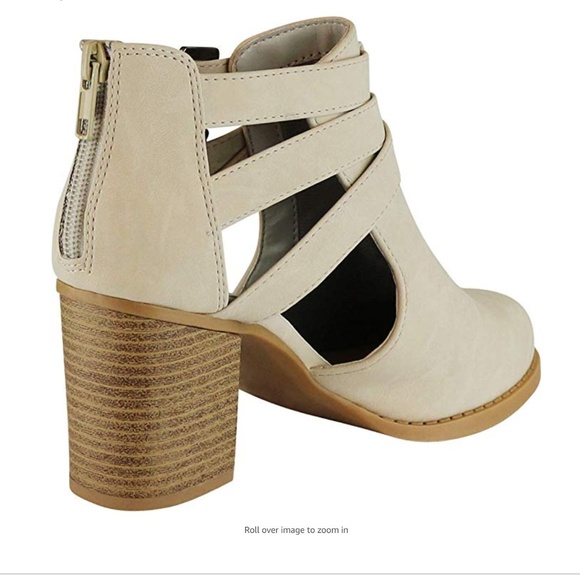 NIB A Rider Girl Closed Toe Crisscross Ankle Back Zip Bootie, Size 6 - Picture 3 of 6